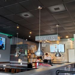 Love Letter Pizza & Chicken - The seating area.