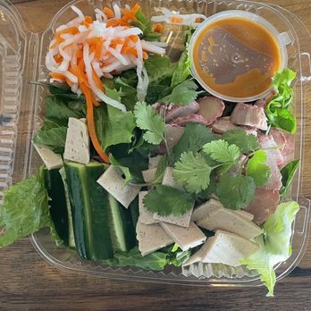 La Baguette Vietnamese Sandwiches - Salad dac biet. $14. Crisp and tasty. Really like the ginger sauce. - Vietnamese Near Me - Palm Desert, California La Baguette Vietnamese Sandwiches - Salad dac biet. $14. Crisp and tasty. Really like the ginger sauce. - Vietnamese Near Me - Palm Desert, California