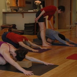 Iyengar Yoga of Bend - Downward facing hero pose