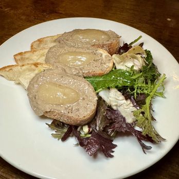 Bar Marco - tuscan-style chicken liver crostini with pear agrodolce/small salad - Wine Bars Near Me - Pittsburgh, Pennsylvania