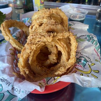 LuLu's Destin - Amazing Onion Ring Basket! - Seafood Near Me - Destin, Florida LuLu's Destin - Amazing Onion Ring Basket! - Seafood Near Me - Destin, Florida