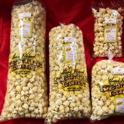 Pop Culture Kettle Corn - Our sizes - Large, medium, small and single
