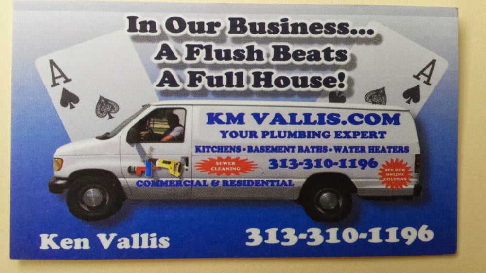 Slide of KM Vallis Plumbing and Sewer