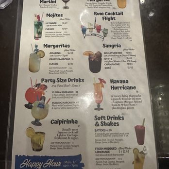 Havana Central - Drink menu - Latin American Near Me - Garden City, New York