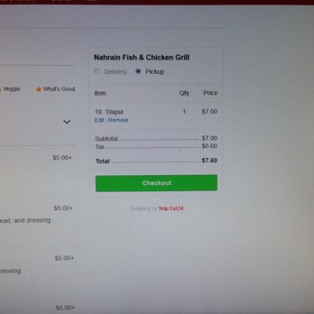 Nahrain Fish & Chicken Grill - Image at checkout showing quantity 1. I took this to mean per lb (as it clearly says, masgoof is priced per lb). - Middle Eastern Near Me - El Cajon, California Nahrain Fish & Chicken Grill - Image at checkout showing quantity 1. I took this to mean per lb (as it clearly says, masgoof is priced per lb). - Middle Eastern Near Me - El Cajon, California