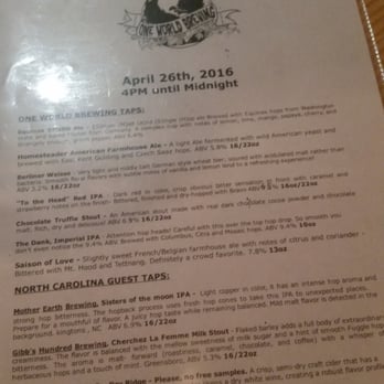 One World Brewing - Breweries Near Me - Asheville, North Carolina One World Brewing - Breweries Near Me - Asheville, North Carolina