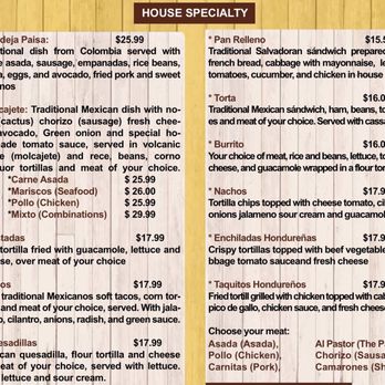 El Patio - Menu 2/2025 - Latin American Near Me - Seattle, Washington