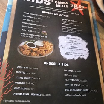 BJ's Restaurant & Brewhouse - Kid's Menu! - Pizza Near Me - Folsom, California