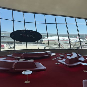 TWA Hotel - The sunken lounge - can only have a seat if purchasing food or drink from the bar - Hotels Near Me - New York, New York TWA Hotel - The sunken lounge - can only have a seat if purchasing food or drink from the bar - Hotels Near Me - New York, New York