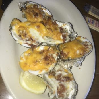 Skipper's Fish Camp - Casino Oysters w/ bacon & cheese - Seafood Near Me - Darien, Georgia Skipper's Fish Camp - Casino Oysters w/ bacon & cheese - Seafood Near Me - Darien, Georgia