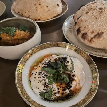 Pomp and Circumstance - Rye and semolina pitas with labneh and baccala caponata - Italian Near Me - Brooklyn, New York