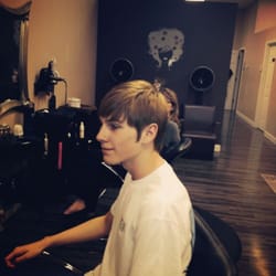 Sei Bella Salon - Young man's after haircut,use to have 70s shag look