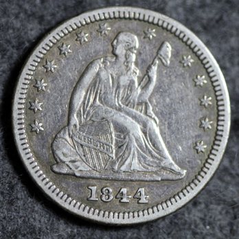 Arlington Coins - 1844 Seated Liberty Quarter - Jewelry Near Me - Arlington, Texas Arlington Coins - 1844 Seated Liberty Quarter - Jewelry Near Me - Arlington, Texas