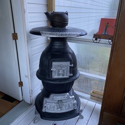 Rustic Endeavours Antiques & Collectibles - Repurposed Antique Caboose Station Heater. Circa 1800-1880