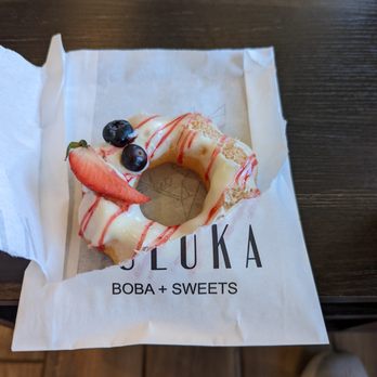 Kuluka Boba - Berry Cheesecake Mochi Donut - Bubble Tea Near Me - Westminster, Colorado Kuluka Boba - Berry Cheesecake Mochi Donut - Bubble Tea Near Me - Westminster, Colorado