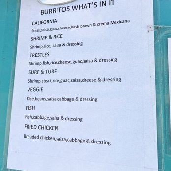 Pedro's Tacos - More info on what's in the burritos. Just trying to be helpful - Mexican Near Me - San Clemente, California Pedro's Tacos - More info on what's in the burritos. Just trying to be helpful - Mexican Near Me - San Clemente, California