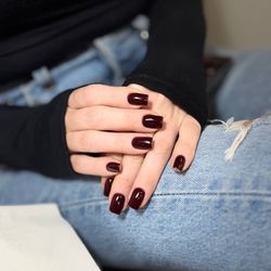 Manicure with hard gel - solid color