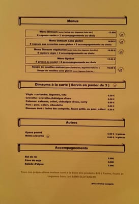 Menu photo 6 Chez Ann Paris, 75