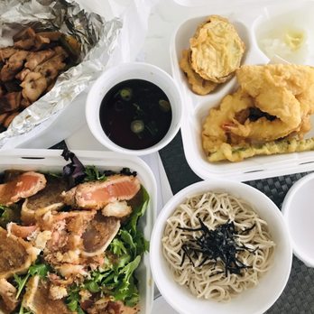 Fukada - Chicken Teriyaki, Shrimp and vegetable tempura, Zaru, Seafood Salad - Japanese Near Me - Irvine, California Fukada - Chicken Teriyaki, Shrimp and vegetable tempura, Zaru, Seafood Salad - Japanese Near Me - Irvine, California