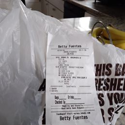 This is the receipt I received