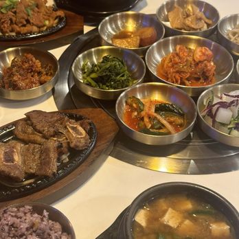 Korea Garden - Kalbi, eggplant, pork, lots of banjan. - Korean Near Me - Honolulu, Hawaii Korea Garden - Kalbi, eggplant, pork, lots of banjan. - Korean Near Me - Honolulu, Hawaii