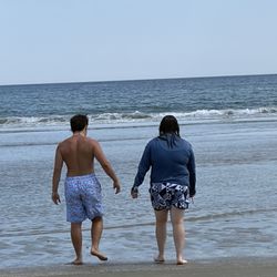 Footbridge Beach - My kids loved the water
