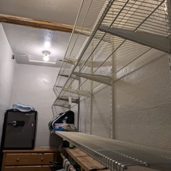 Highland Home Improvement - Just put up wire shelving in a closet project! Nice and level.