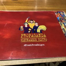 Propaganda Vietnamese Bistro - Menu cover