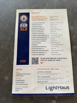 Menu photo 2 LightHaus Beer Garden Tampa, FL Menu photo 2 LightHaus Beer Garden Tampa, FL
