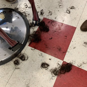 Little Scissors - Look at all that hair- bye-bye curls.. - Kids Hair Salons Near Me - Fremont, California