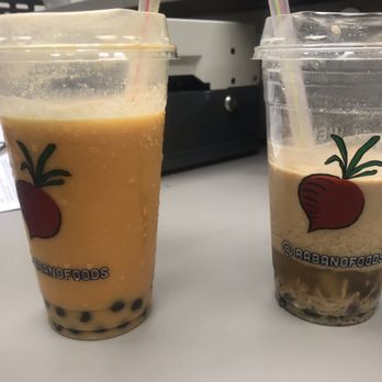 Chinollo - Thai Tea and Coconut Tea (Both boba) - New American Near Me - Carson, California