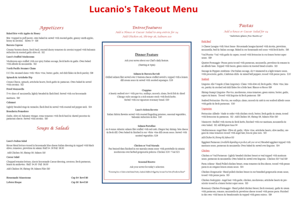 Luciano's Italian Restaurant by null