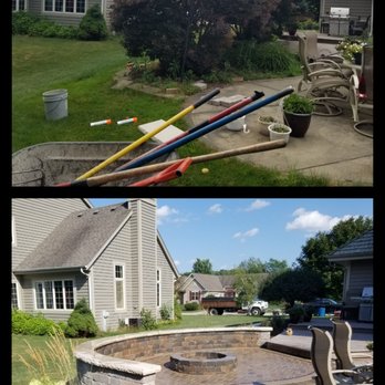 Wisconsin Modern Landscaping & Construction - Seatwall and firepit - Landscaping Near Me Wisconsin Modern Landscaping & Construction - Seatwall and firepit - Landscaping Near Me
