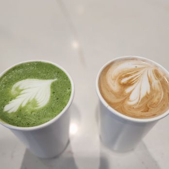 Gratitude Coffee Bar - Matcha/Lavender & Winter Trinity. Both my staple drinks when I visit every day with my dog - Coffee & Tea Near Me - Concord, California Gratitude Coffee Bar - Matcha/Lavender & Winter Trinity. Both my staple drinks when I visit every day with my dog - Coffee & Tea Near Me - Concord, California