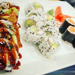 Tokyo - Shrimp tempura roll California roll salmon roll