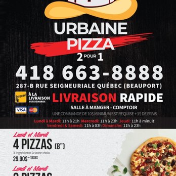 Urbaine Pizza - Contact - Pizza Near Me - Quebec City, Quebec Urbaine Pizza - Contact - Pizza Near Me - Quebec City, Quebec