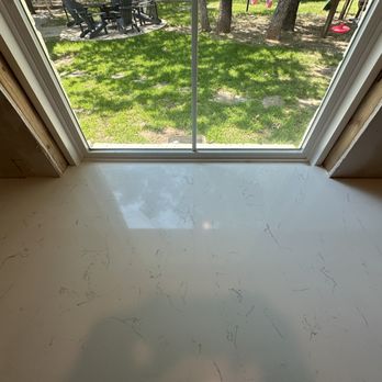 DallaStone Quartz Masters - Notched out the window by hand on site. - Countertop Installation Near Me - Dallas, Texas DallaStone Quartz Masters - Notched out the window by hand on site. - Countertop Installation Near Me - Dallas, Texas