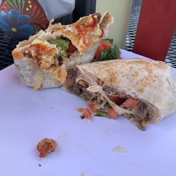 Dona Paty’s - Half eaten steak burrito ... dam good - Mexican Near Me - Highwood, Illinois Dona Paty’s - Half eaten steak burrito ... dam good - Mexican Near Me - Highwood, Illinois