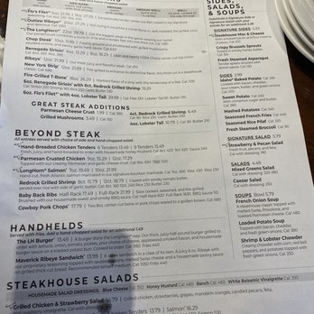 LongHorn Steakhouse - Menu - Steakhouses Near Me - W Springfield, New Jersey LongHorn Steakhouse - Menu - Steakhouses Near Me - W Springfield, New Jersey