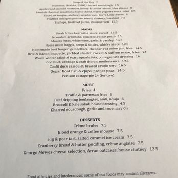 Sugar Boat - Lunch menu - Bistros Near Me - Helensburgh, AGB