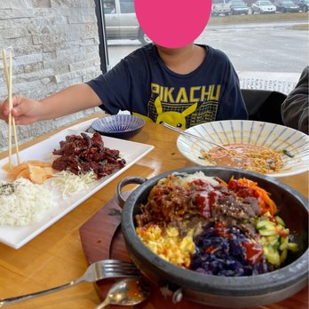 Firefox & CM Chicken - My mom's Stone Bibimbap with Beef & Pork, delicious! - Korean Near Me - Grand Rapids, Michigan