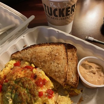 Tucker's - Sedona skillet with wheat toast and a large coffee. - Breakfast & Brunch Near Me - Merrimack, New Hampshire Tucker's - Sedona skillet with wheat toast and a large coffee. - Breakfast & Brunch Near Me - Merrimack, New Hampshire