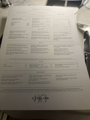 Menu photo 1 Catalina Restaurant Rose Bay, NSW Menu photo 1 Catalina Restaurant Rose Bay, NSW