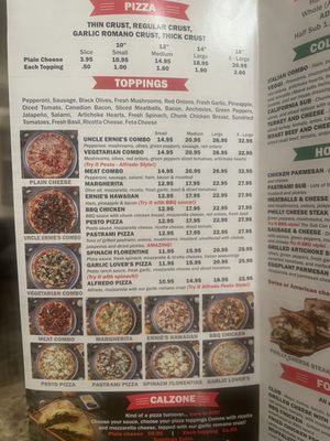Menu photo 4 Uncle Ernie's Pizza Chatsworth, CA Menu photo 4 Uncle Ernie's Pizza Chatsworth, CA