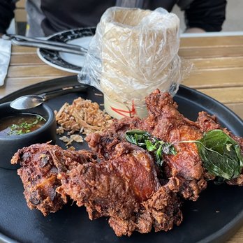 Hanuman Thai Eatery - Signature fried chicken - 5/5 must have! - Thai Near Me - Costa Mesa, California