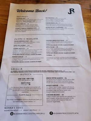 Menu photo 3 Johnny Rocco's Italian Grill St. Catharines, ON