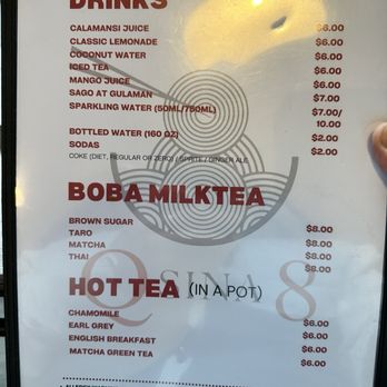 Qsina 8 - Menu - Noodles Near Me - Union, New Jersey