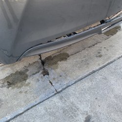 Shell - Damage from the car wash