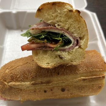 La Bella Dolce Italia - Salami Hoagie - Genoa Salami, Sopressata, sharp provolone, lettuce tomato w EVOO and balsamic. Added long hots and enjoyed this one! - Caterers Near Me - Essington, Pennsylvania La Bella Dolce Italia - Salami Hoagie - Genoa Salami, Sopressata, sharp provolone, lettuce tomato w EVOO and balsamic. Added long hots and enjoyed this one! - Caterers Near Me - Essington, Pennsylvania