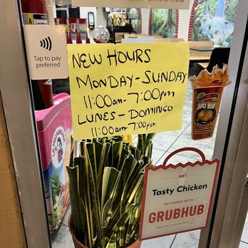 Tasty Chicken - a sign on the door of a restaurant - Chicken Shop Near Me - Rancho Cucamonga, California Tasty Chicken - a sign on the door of a restaurant - Chicken Shop Near Me - Rancho Cucamonga, California